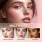 8-Color Cream Blush and Highlighter Palette, Waterproof Long-Lasting Face Makeup, Natural-Looking Color