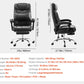Ergonomic Executive Office Chair, 300/400 lb Capacity PU Leather Reclining Chair with Adjustable Height