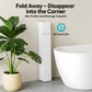Foldable Bathtub Cover Board, 80 x 160 cm White Wood Grain Bath Tray Shelf, Durable Easy-Clean Design