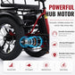 1000W Folding Electric Tricycle for Adults, 48V 16Ah Battery, Fat Tires, 5-Level Pedal Assist, Walk Mode, 45-Mile Range