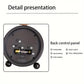 Retro Metal Analog Alarm Clock with Large Numbers, Silent Non-Ticking Movement, Vintage Bedside Table Clock for Bedroom