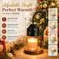 Candle Warmer Lamp with Snowflake and Deer Design, Adjustable Height, 4 Brightness Levels, 2/4/8-Hour Auto-Off Timer