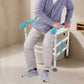 Adjustable Toilet Safety Rail with Non-Slip Handrails – Rotatable Clamps, 330 lb Capacity, Fits Most Toilets
