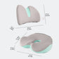 Ergonomic Lumbar Support Pillow & Seat Cushion Set – Memory Foam Back Support for Office Chair, Car, Driving & Computer Desk