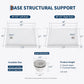 48x32 Inch Acrylic Shower Base Pan, White Non-Slip Low Profile Shower Tray with Left or Right Drain, Waterproof Flange & ABS Drain Assembly