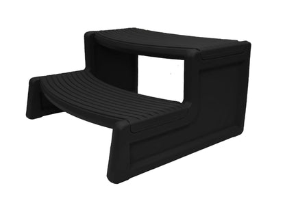 Portable Non-Slip Hot Tub Spa Step, 300 lbs Capacity, Weather-Resistant UV Polyethylene, Reversible Tread, Made in USA