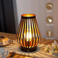 8.5-Inch Cordless Rechargeable Bedside Table Lamp with Touch Dimming and Edison-Style LED Bulb