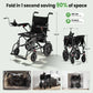Lightweight Foldable Electric Wheelchair with 360W Dual Motor for Adults