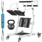 Sit-to-Stand Patient Transfer Aid – Adjustable Seat & Knee Pads with Safety Belt and Casters