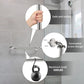 2-Pack 16" Shower Grab Bars – Satin Nickel Stainless Steel Bathroom Safety Handles for Seniors