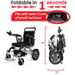 Lightweight Folding Aluminum Alloy Electric Wheelchair for Travel