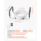3.5" Raised Toilet Seat with Arms – Elevated Toilet Riser with Padded Handles, 300 lb Capacity