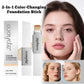 2-in-1 Color-Changing Foundation & Concealer Stick, Lightweight Moisturizing Formula, Matte Finish