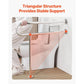 31.5" U-Shaped Toilet Safety Rail – 304 Stainless Steel Grab Bar with Anti-Slip Handle & Support Leg, 300 lb Capacity
