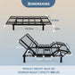 Queen Electric Adjustable Bed Base with Remote Control, Head & Foot Incline Adjustable Bed Frame – Frame Only, Mattress Not Included