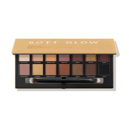 Soft Glow Eyeshadow Palette, Matte & Shimmer Shades, Highly Pigmented Blendable Long-Lasting Eye Makeup