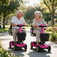 4-Wheel Electric Mobility Scooter for Seniors – Adjustable Comfort Seat, Storage Basket, Multi-Terrain Travel Scooter