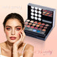 All-in-One Makeup Kit with Mirror, Eyeshadow, Blush & Lipstick, Multi-Functional Makeup Box
