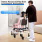 3-in-1 Shower Commode Wheelchair – Adjustable Reclining Bathroom Transport Chair with Removable Bedpan