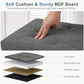 Foldable Storage Ottoman Bench with Padded Seat, 660 lb Capacity End-of-Bed Storage Chest & Footrest for Bedroom, Grey