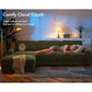 120-Inch L-Shaped Cloud Sectional Sofa with Ottoman – Oversized 4-Seater Deep Seat Chenille Couch, Green
