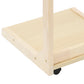 C-Shaped Side Table with Wheels – 55 lbs Capacity, 0–40° Adjustable Tilt Top, Rolling Laptop Table for Sofa, Bed & Office