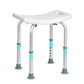 Adjustable Shower Chair for Seniors – Height Adjustable Bath Stool with Built-In Handles, Non-Slip Feet, 350 lb Capacity