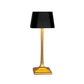 Rechargeable LED Square Table Lamp, Aluminum, 5200mAh Battery, USB-C Charging, Touch Dimming, IP54, Non-Slip Base