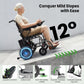 Lightweight Foldable Electric Wheelchair with 360W Dual Motor for Adults