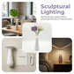 Modern Vase LED Table Lamp, Touch Control, Stepless Dimming, Decorative Flower Vase Bedside Light for Bedroom and Living Room
