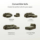114-Inch Modular L-Shaped Sectional Sofa – Boneless Chenille Cloud Couch with Ottoman & Pillows for Living Room