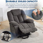 Power Lift Recliner Chair with Massage & Heat, 3-Position Electric Stand Assist Sofa with USB Ports, Cup Holders & Side Pockets