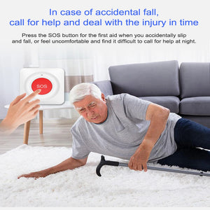 WiFi/Zigbee SOS Emergency Button – Pull Cord Caregiver Alert with Smart Life/Tuya App Notifications