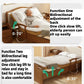 Wooden Electric Nursing Bed For Elderly, Multi-function Adjustable Home Care Bed With Mattress Guardrail Bedroom Furniture