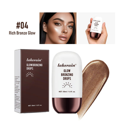 Liquid Bronzing Drops, Blendable Shimmer Bronzer and Face Illuminator, 4 Shades Available
