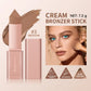 2-Piece Cream Bronzer Stick Set, Smooth Blendable Face Contour, Waterproof Natural Sun-Kissed Finish