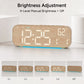 10-Inch 4-Color LED Digital Alarm Clock with Ambient Light, Dual Alarms, Auto Dimming, Timer & USB-C – Bedside Clock