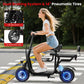 14" Foldable Electric Scooter with Seat – 750W Peak Motor, 48V 10Ah Battery, 20-Mile Range & Dual Disc Brakes