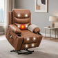 Oversized Power Lift Recliner Chair for Big & Tall Adults with Massage & Heat, Electric Stand Assist, USB Charging & Dual Cup Holders