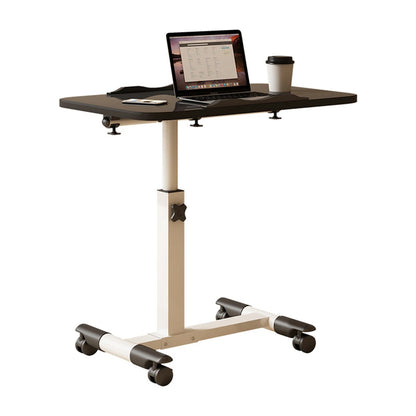 Adjustable Overbed Table with Wheels – Tilting Desktop, Height Adjustable Mobile Bedside Table & Rolling Standing Desk