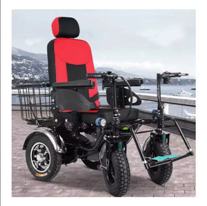 Dual-Handle Four-Wheel Fully Automatic Electric Off-Road Wheelchair