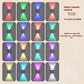 2 Pack Rechargeable LED Motion Sensor Night Lights, RGB Gradient Dimmable Wall Lamps with Remote Control