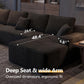 131-Inch U-Shaped Modular Cloud Sectional Sofa Bed – Oversized Boneless Corduroy Deep Seat Couch, No Assembly Required