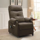 Compact Power Recliner Chair with Wheels – Electric Reclining Chair with USB Charging Ports for Small Spaces