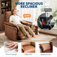 Power Recliner Swivel Glider Chair with 270° Rotation, Rocking Motion & Adjustable Footrest for Living Room