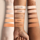 2-in-1 Foundation & Concealer Stick with Built-In Brush and 8-Piece Makeup Brush Set, Lightweight Coverage