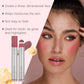 2-in-1 Liquid Blush and Lip Tint, Twist-Up Wand with Soft Cushion Applicator, Lightweight Non-Sticky Formula