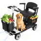 4-Wheel Folding Mobility Scooter for Adults – 250W Motor, 15-Mile Range, 330 lb Capacity & Removable Battery