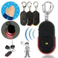 Anti-Lost Key Finder with Whistle Sound Activation, LED Flashing Beep Alarm Keychain Locator for Keys & Personal Items