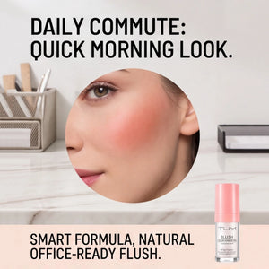 Color-Changing Liquid Blush, Natural Cheek Color, Long-Lasting Finish, 1 or 2 Pieces